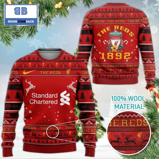 Liverpool FC 3D Ugly Christmas Sweater