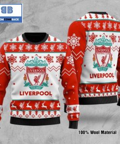 liverpool football club est 1892 snow christmas 3d ugly sweater 3 OZ8L3