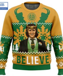 Loki Believe Ugly Christmas Sweater