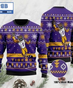lsu tigers football ugly christmas sweater 3 QH0WA
