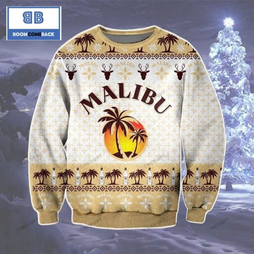 Malibu Whiskey Christmas Ugly Sweater
