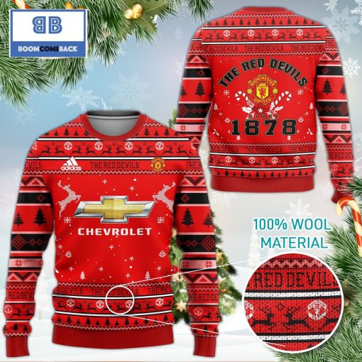 Manchester United The Red Devils Since 1878 Ugly Sweater