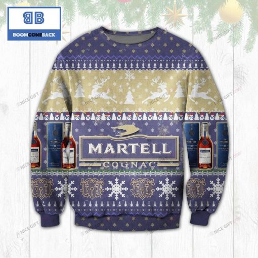 Martell Whiskey Christmas Ugly Sweater