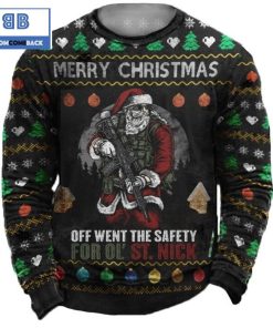 merry christmas off went the safety for ol st nick ugly sweater 4 d4eyK