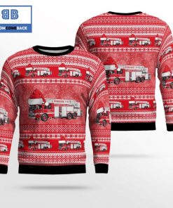 milwaukee fire department aerial ladder fire truck ugly christmas sweater 2 40HQq