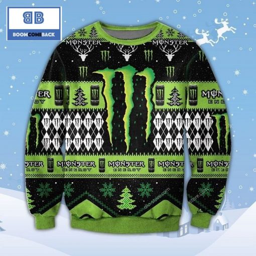 Monster Energy 3D Ugly Christmas Sweater