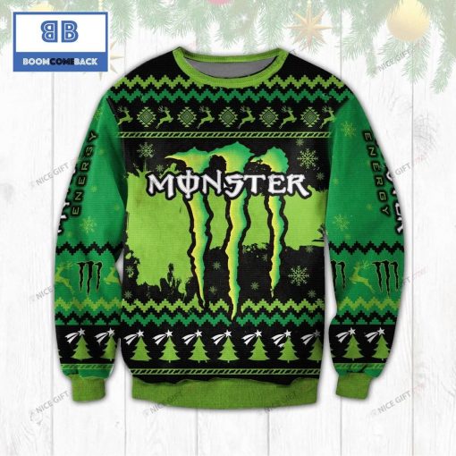 Monster Energy Beer Christmas Ugly Sweater