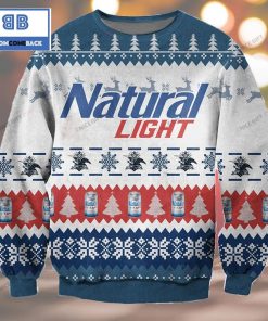 natural light beer christmas white ugly sweater 3 E5Skf
