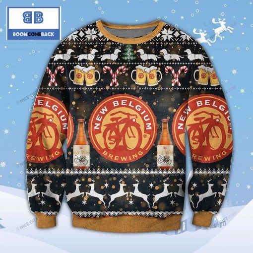 New Belgium Brewing Beer Christmas Ugly Sweater