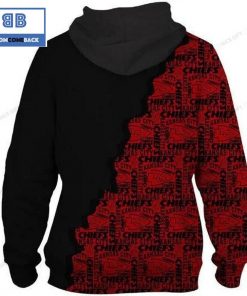nfl kansas city chiefs pattern custom black red 3d hoodie 2 sqbKe