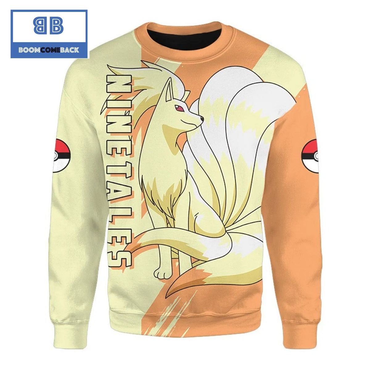 Ninetales Pokemon Anime Christmas 3D Sweatshirt