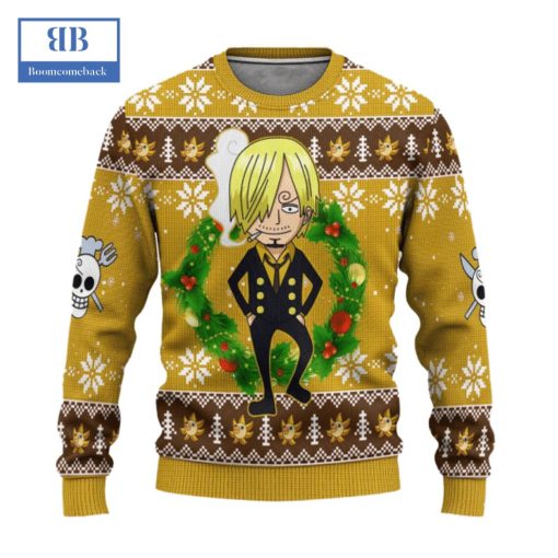 One Piece Sanji Chibi Ver 1 Ugly Christmas Sweater