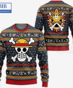 One Piece Straw Hat Pirate Thousand Sunny Logo Ugly Christmas Sweater