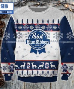 pabst blue ribbon beer christmas ugly sweater 3 xXaW9