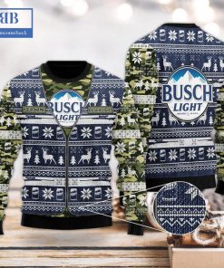 personalized name busch latte camo blue ugly christmas sweater 3 wqFw5