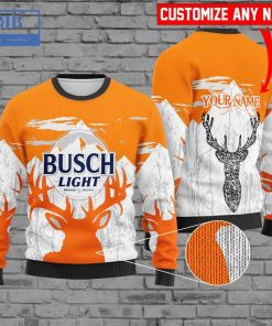 personalized name busch light ver 1 ugly christmas sweater 3 qu5e9