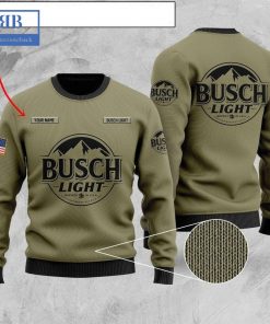 personalized name busch light ver 3 ugly christmas sweater 3 CAZZ5