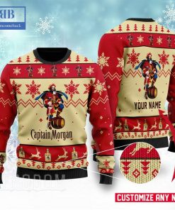 personalized name captain morgan ver 1 ugly christmas sweater 3 kd6yF