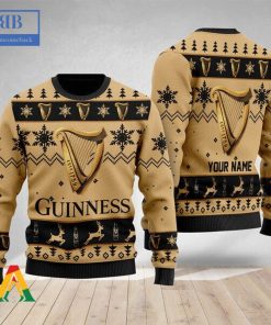 personalized name guinness ver 2 ugly christmas sweater 3 0daPq