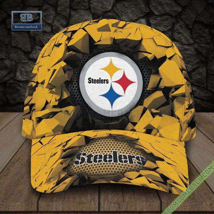 Personalized Pittsburgh Steelers Break Wall Classic Cap
