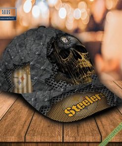 personalized pittsburgh steelers skull classic cap 5 L8ZD3