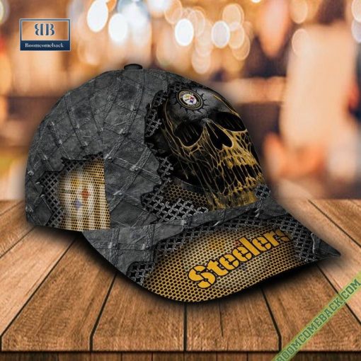 Personalized Pittsburgh Steelers Skull Classic Cap