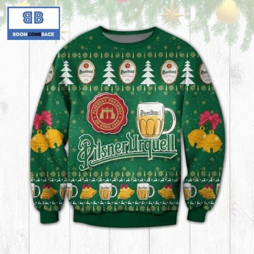 Pilsner Urquell Beer 3D Ugly Christmas Sweater