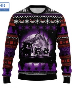 Pokemon Ghost Gastly Haunter Gengar Ugly Christmas Sweater