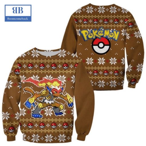 Pokemon Infernape Ver 2 Ugly Christmas Sweater