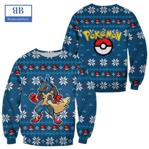 Pokemon Lucario Ver 1 Ugly Christmas Sweater