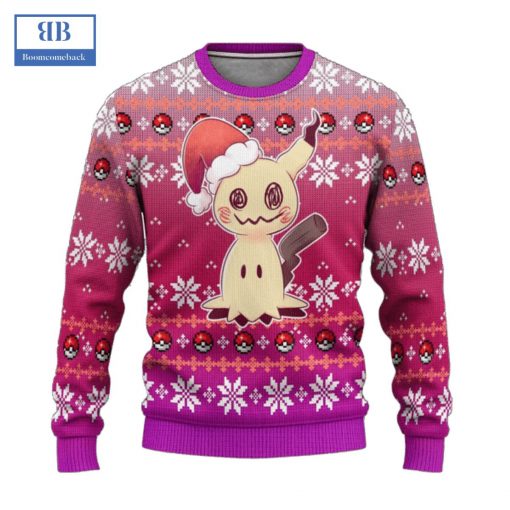 Pokemon Mimikyu Ugly Christmas Sweater