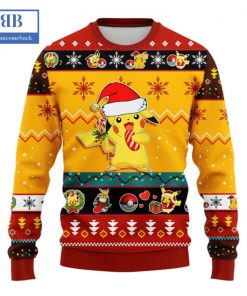 Pokemon Pikachu Candy Cane Ver 2 Ugly Christmas Sweater