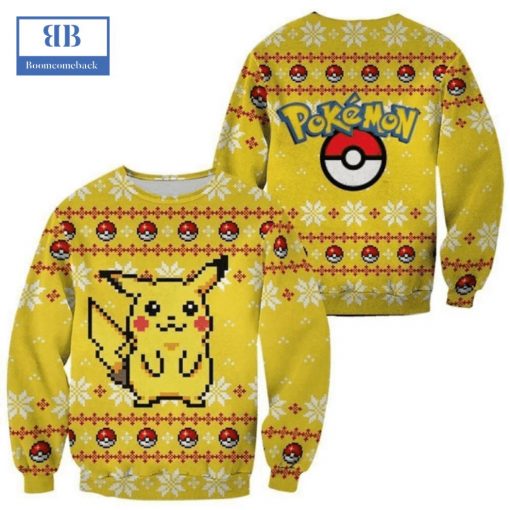 Pokemon Pikachu Ver 4 Ugly Christmas Sweater