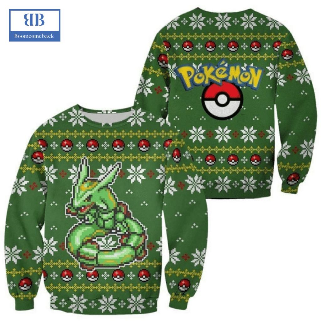 Pokemon Rayquaza Ugly Christmas Sweater