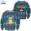 Pokemon Snorlax Santa Hat Ugly Christmas Sweater