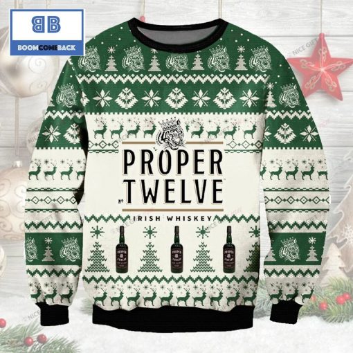 Proper No. Twelve Whiskey Christmas Ugly Sweater