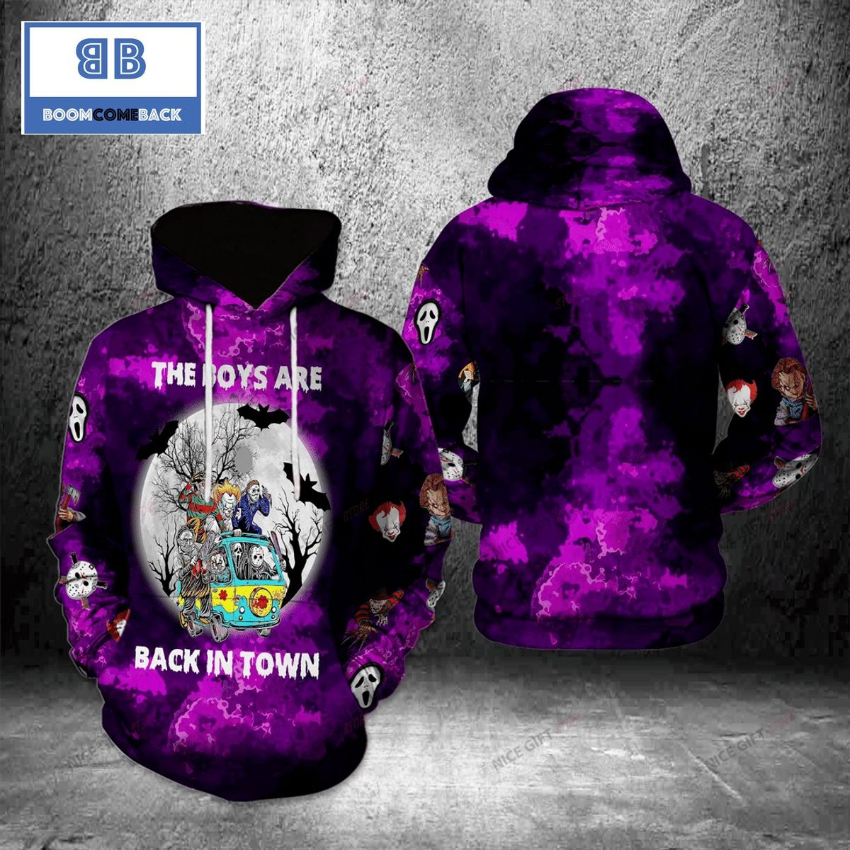 Scooby Doo The Boys Are Back In Town Halloween 3D Hoodie