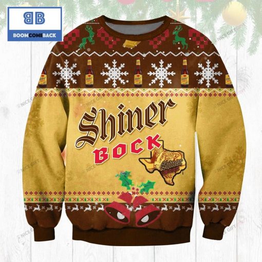 Shiner Bock Beer Christmas 3D Sweater
