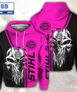 skull cthulu stihl black dark pink 3d hoodie 2 fbgNY