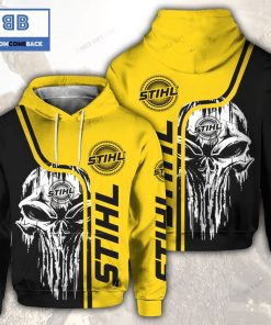 skull cthulu stihl black yellow 3d hoodie 2 kCav9