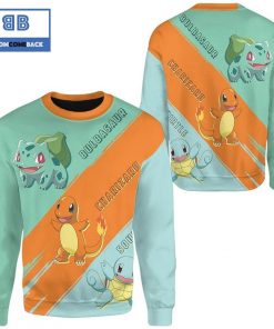 Starter Pokemon Anime Christmas 3D Sweatshirt