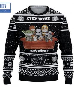 Stay Home And Watch Star Wars Ver 1 Ugly Christmas Sweater