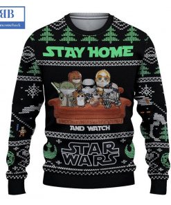 Stay Home And Watch Star Wars Ver 2 Ugly Christmas Sweater