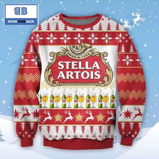 Stella Artois Beer Christmas 3D Sweater