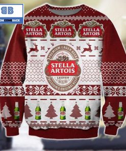 stella artois belgiums original beer 3d christmas sweater 4 CjcT6