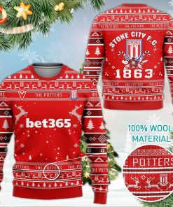 stoke city fc the potters 3d ugly christmas sweater 4 yNNop