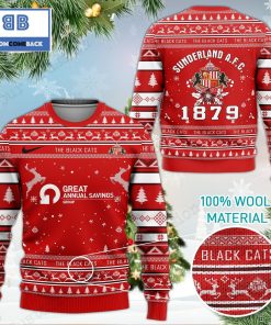 sunderland afc fc since 1879 3d christmas ugly sweater 3 viPQf