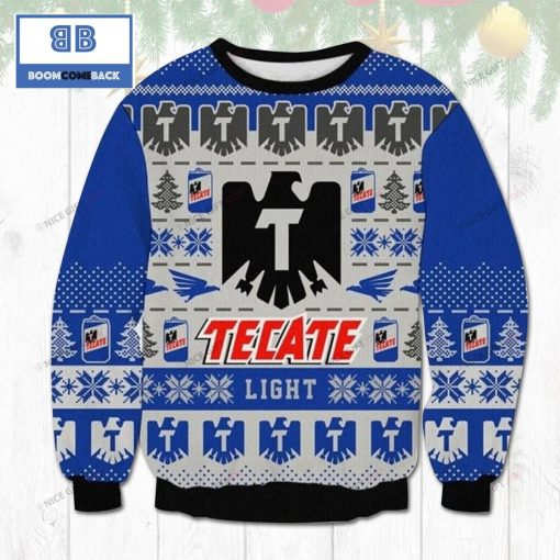 Tecate Beer Christmas Blue 3D Sweater