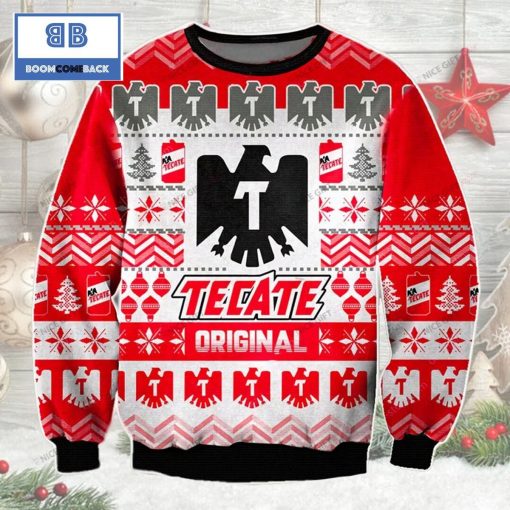 Tecate Beer Christmas Red 3D Sweater