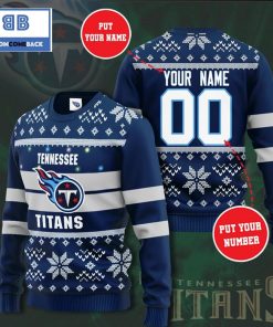 tennessee titans nfl custom name and number christmas ugly sweater 2 2Ly00